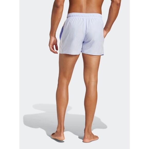 NWT Adidas Purple 3-Stripes 3-Inch Swim Shorts trunks sz XXL - Picture 2 of 6